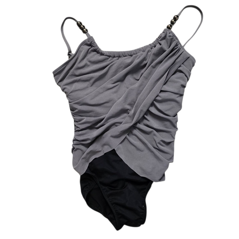 Magicsuit One Piece Lisa Gray Size 10 swimsuit grey black 464455